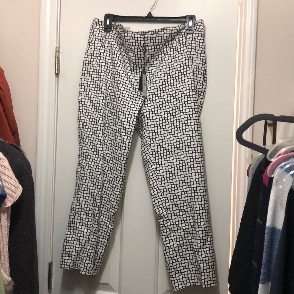 Adrianna Papell black and white pants Brand New